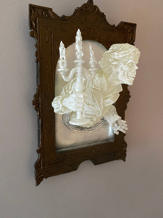 Gentleman Ghost in the Mirror Wall Plaque, Large Version, Ghoul Version