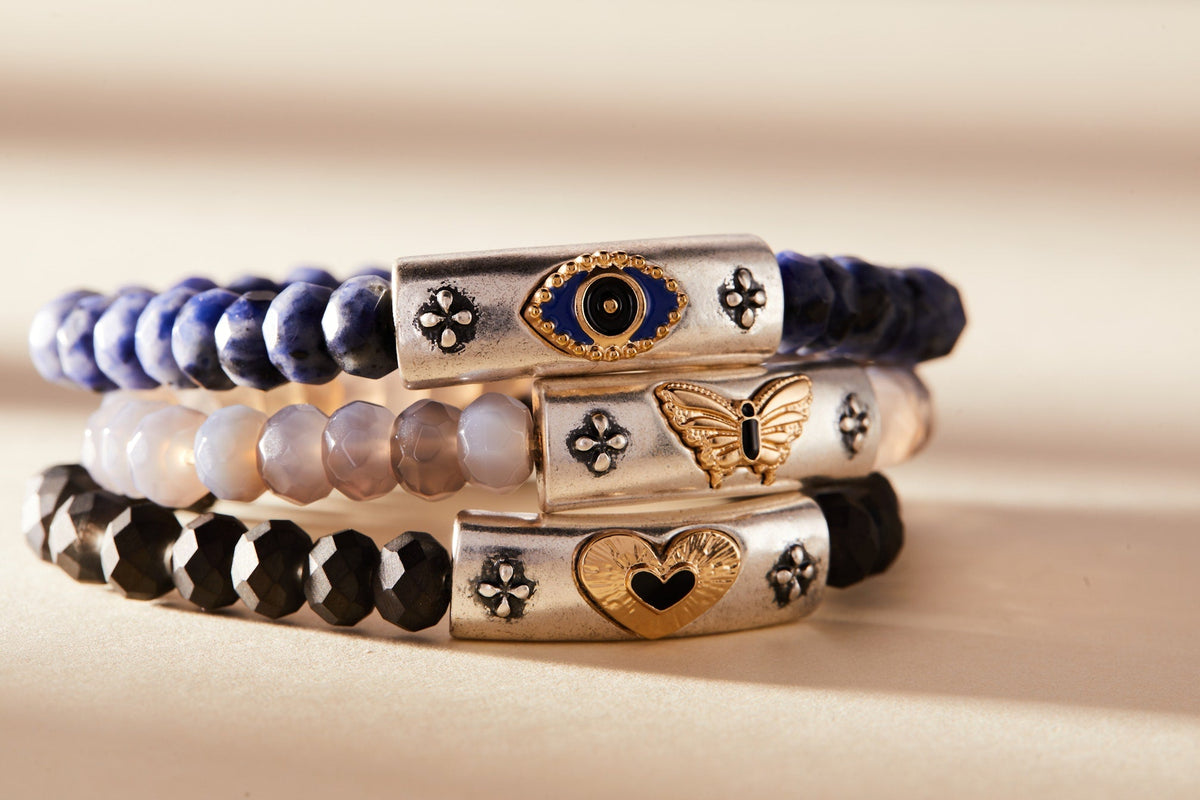 Antique Evil Eye Stretch Bracelet