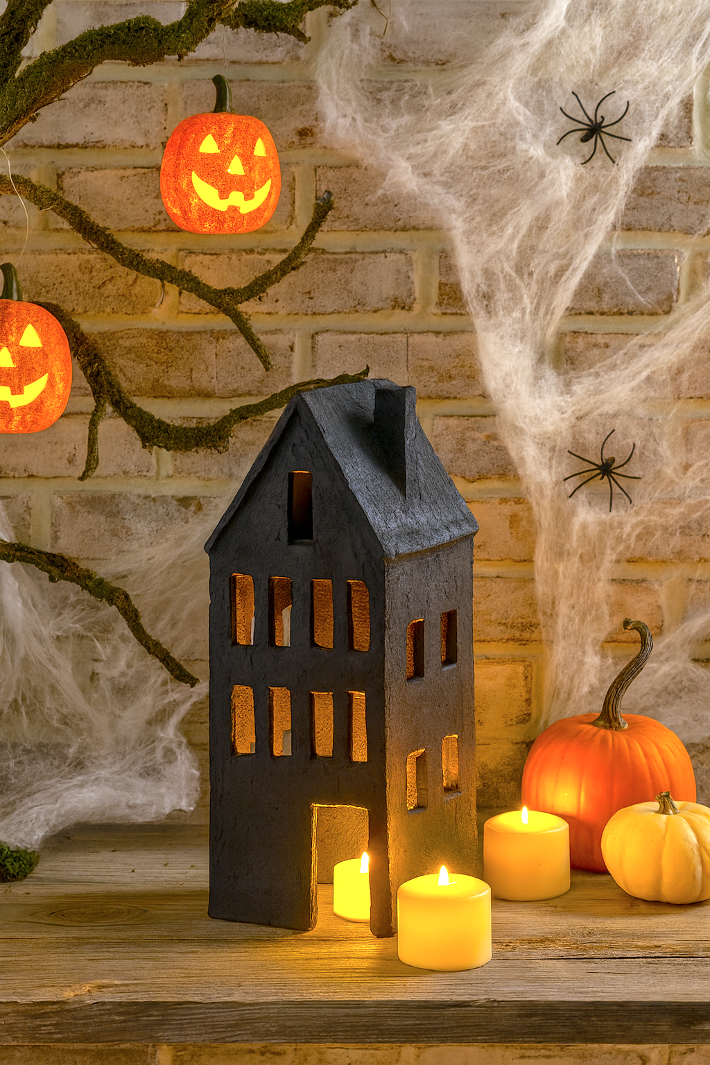 Black Terracotta Spooky House