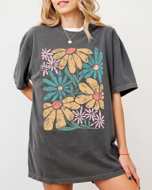 Gorgeous Abstract Flowers T-Shirt
