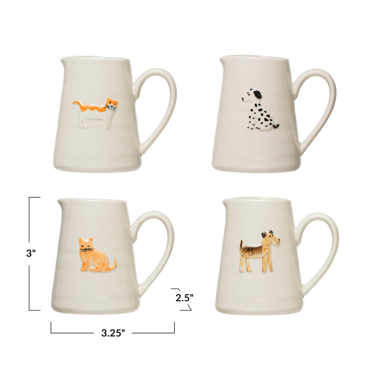 Hand-Painted Ceramic Animal Creamer