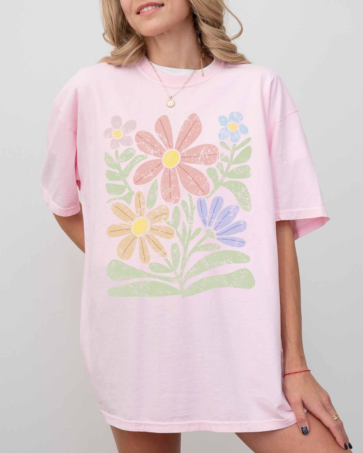 Groovy Abstract Flowers T-Shirt