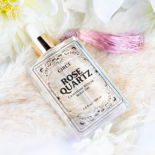 Rose Quartz Body Oil – Crystal Self-Love & Glow | 3.4 oz