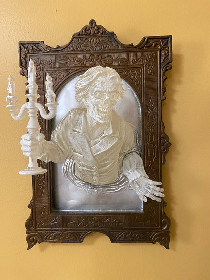 Gentleman Ghost in the Mirror Wall Plaque, Large Version, Ghoul Version