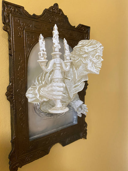 Gentleman Ghost in the Mirror Wall Plaque, Large Version, Ghoul Version