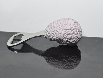 Brain Bottle Opener, Hand Painted Resin | Gothic Medical Decor, Anatomy Brain Bottle Opener |Fantasy Gothic Wine and Barware Gift