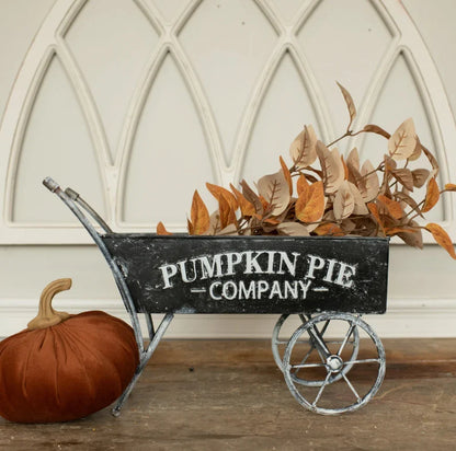 Pumpkin Pie Decorative Wheelbarrow