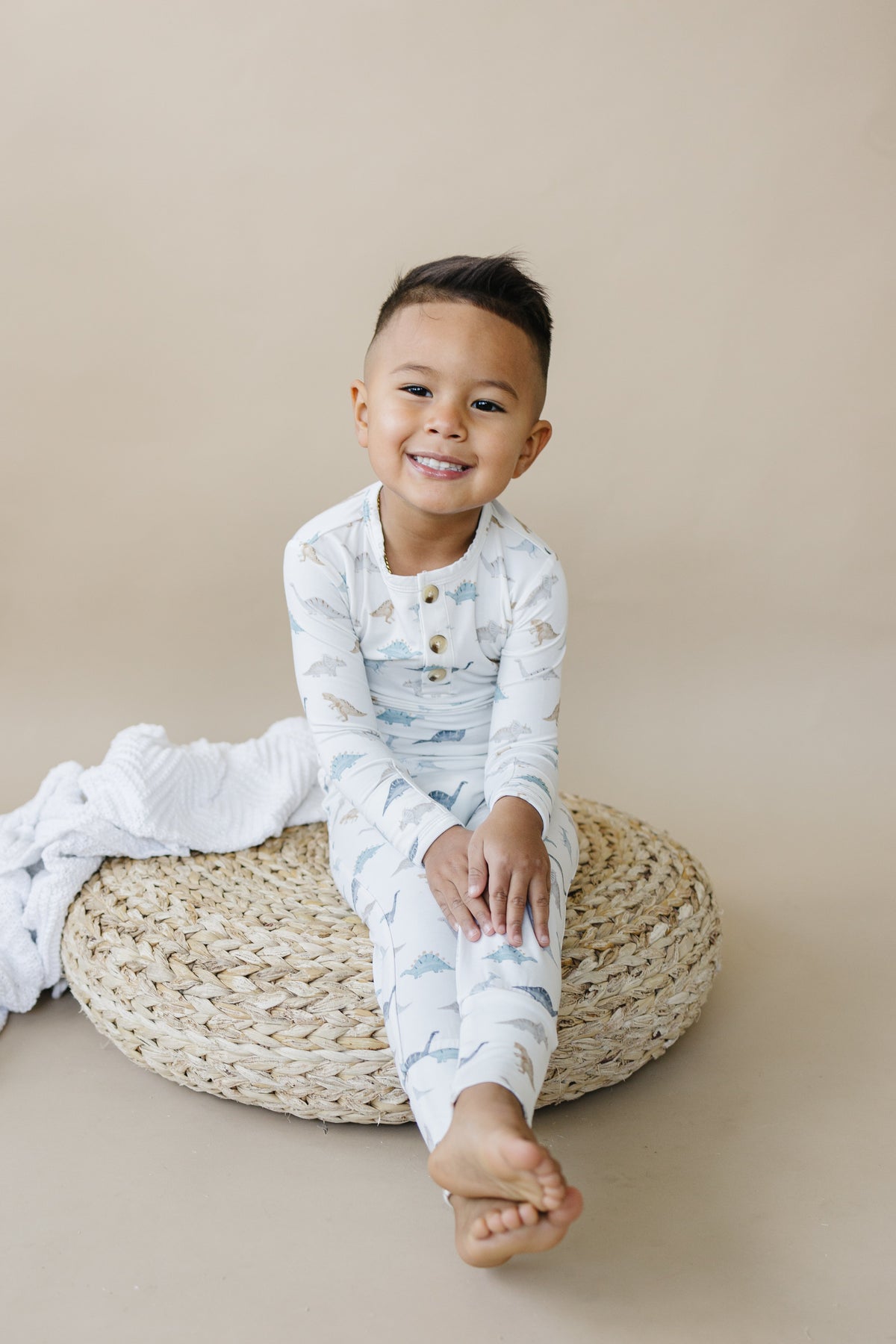 Snugglesaurus 2pc Henley Bamboo Pajamas - Sizes Newborn & Up!