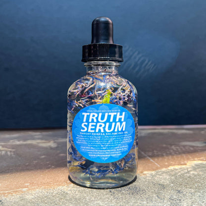 Truth Serum Crystal Infused Bath & Body Oil (Throat Chakra)