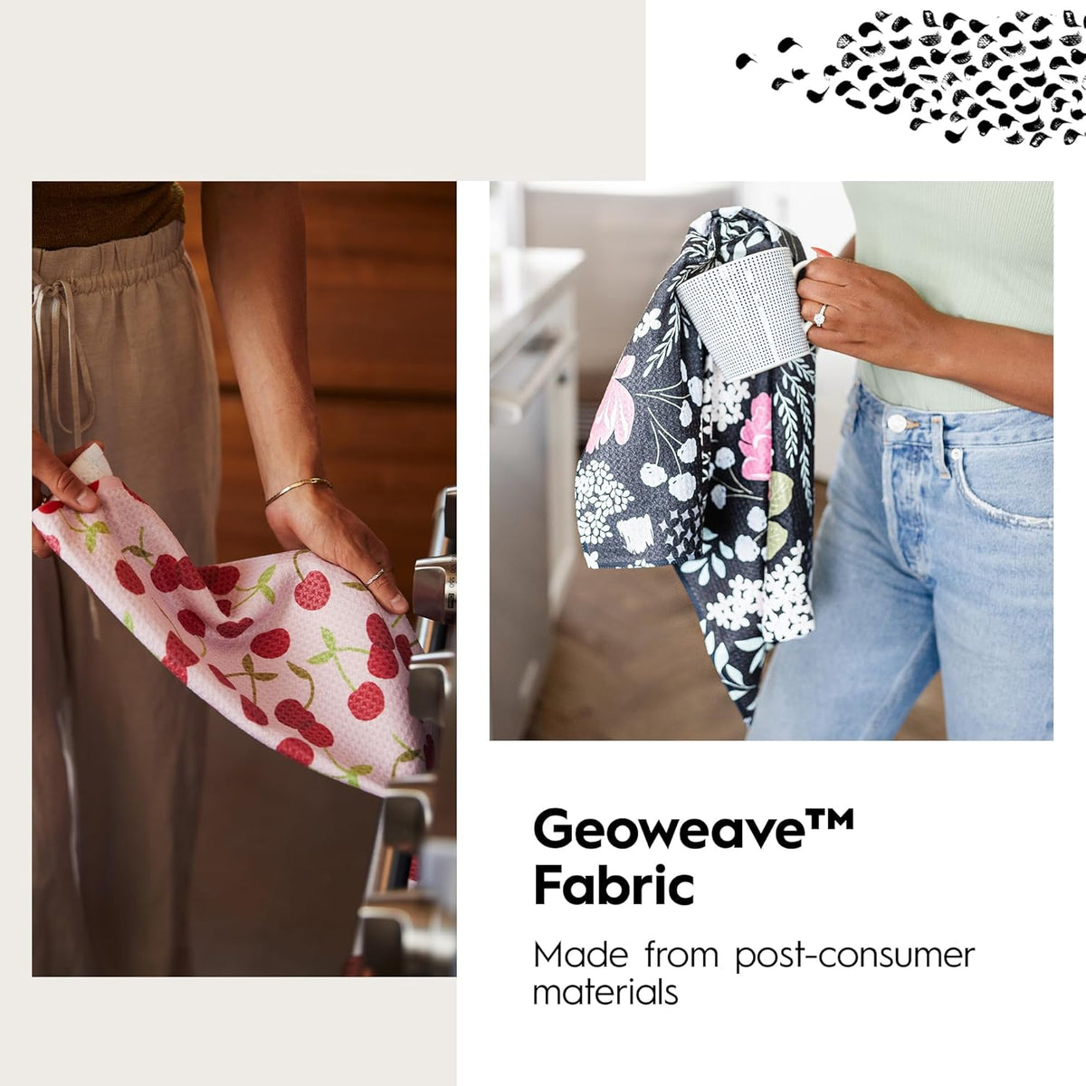 Moths, Bats, Oh My! Geometry Tea Towel