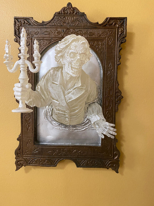 Gentleman Ghost in the Mirror Wall Plaque, Large Version, Ghoul Version
