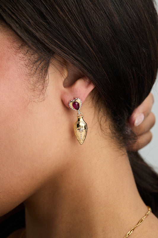 Moon Magic Potion Bottle Drop Earring