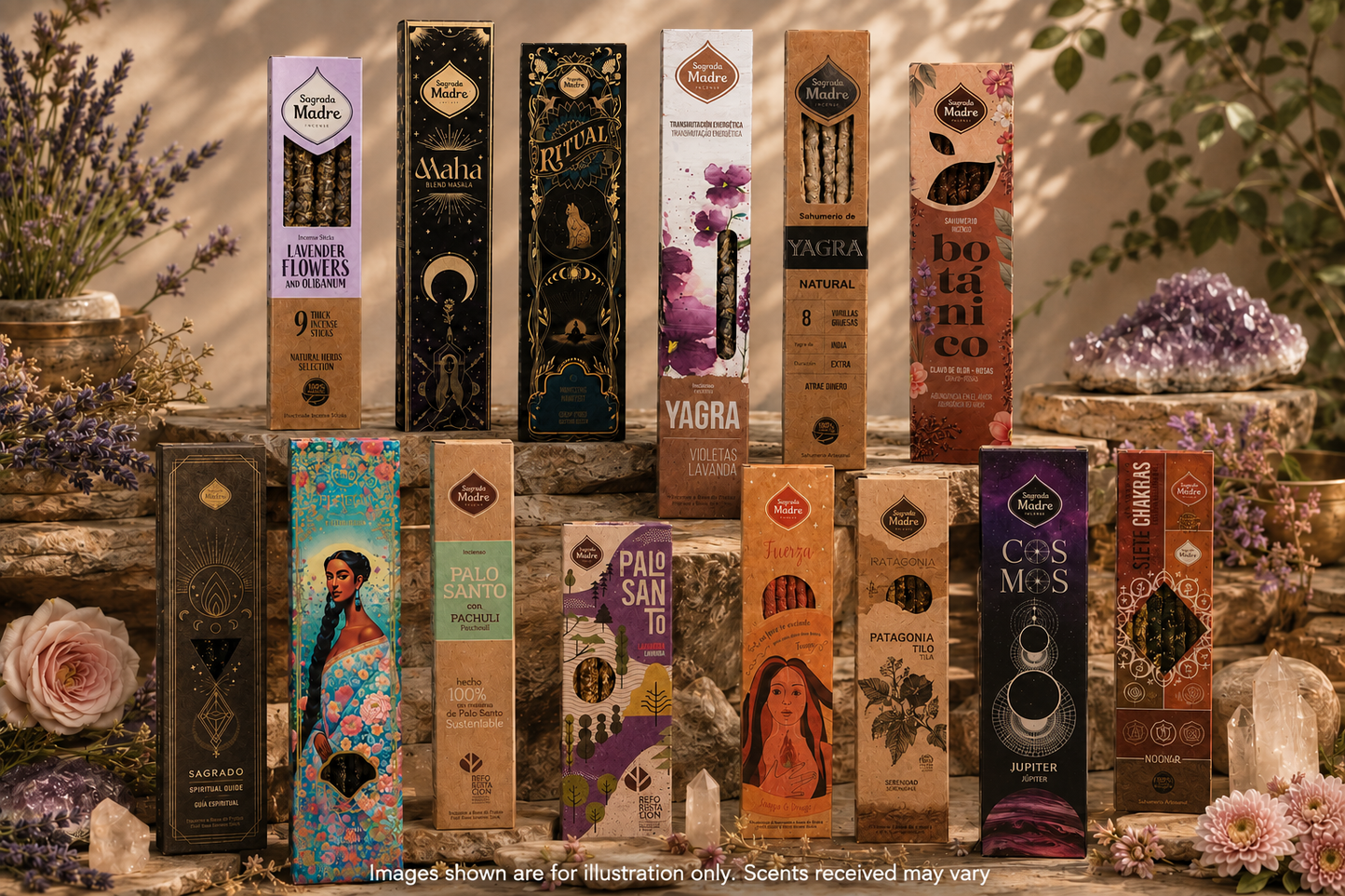 Variety Bundle Incense Sticks | 14 Boxes | Assortment