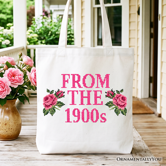 From The 1900s Floral Tote Bag