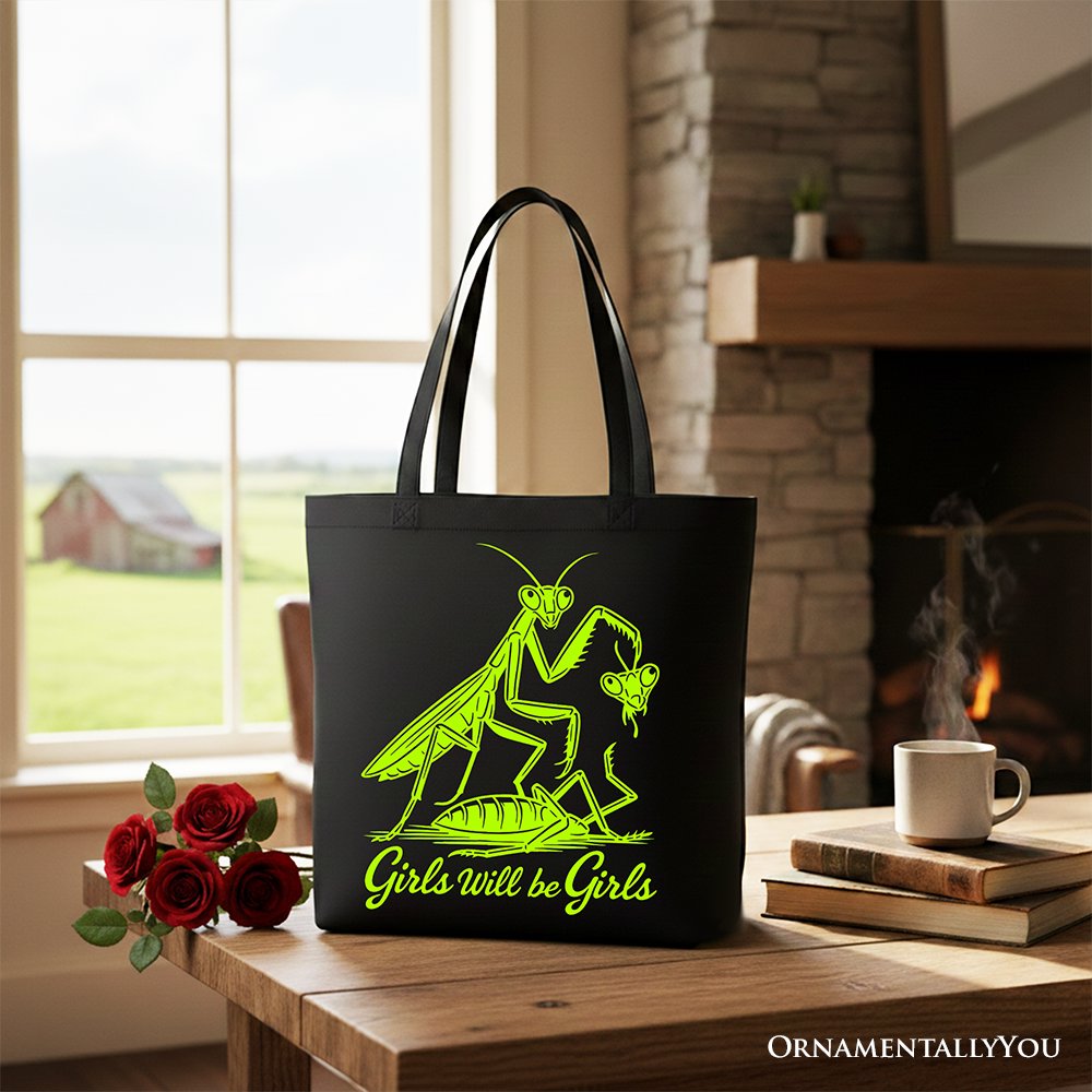 Girls Will Be Girls Mantis Tote Bag