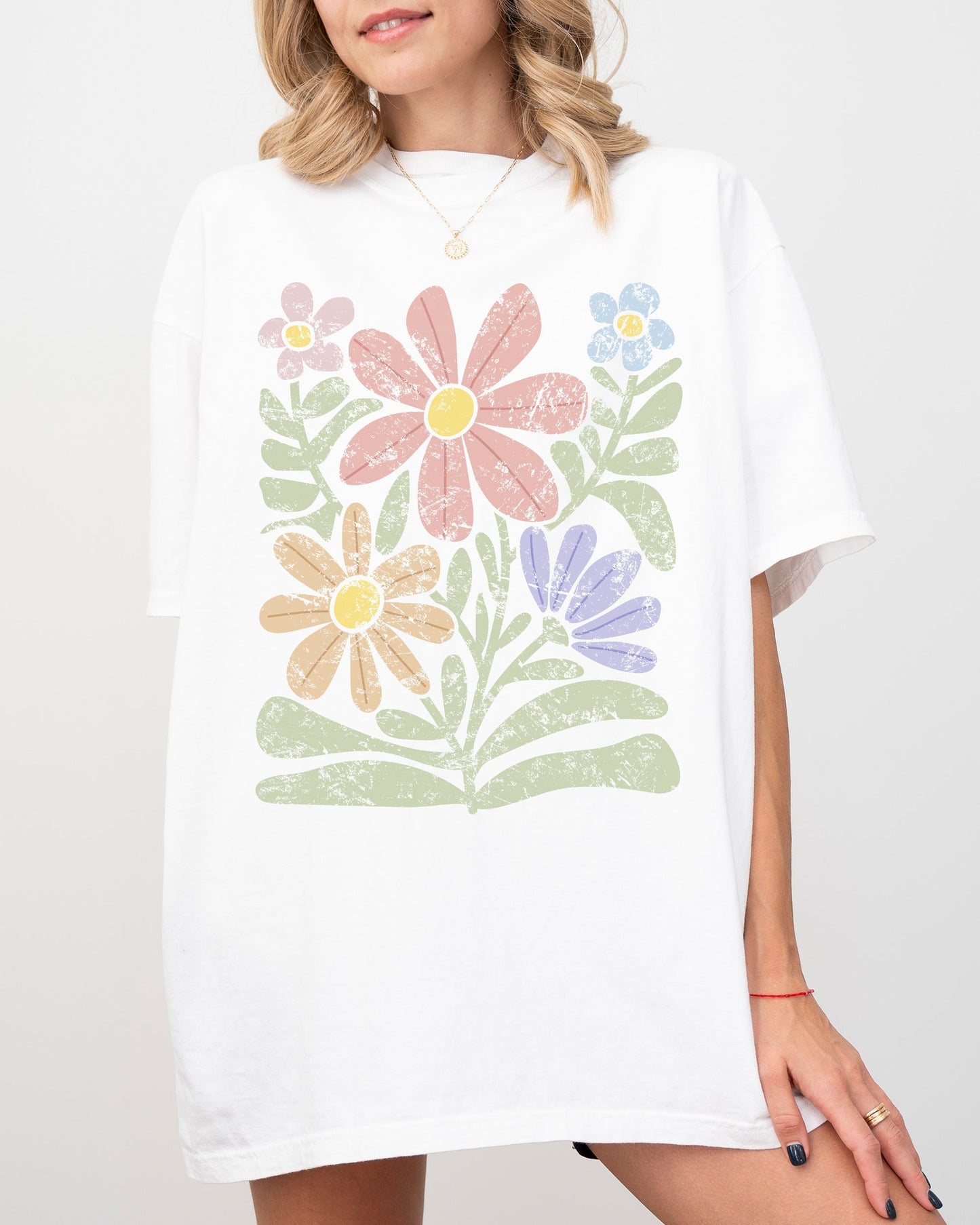 Groovy Abstract Flowers T-Shirt