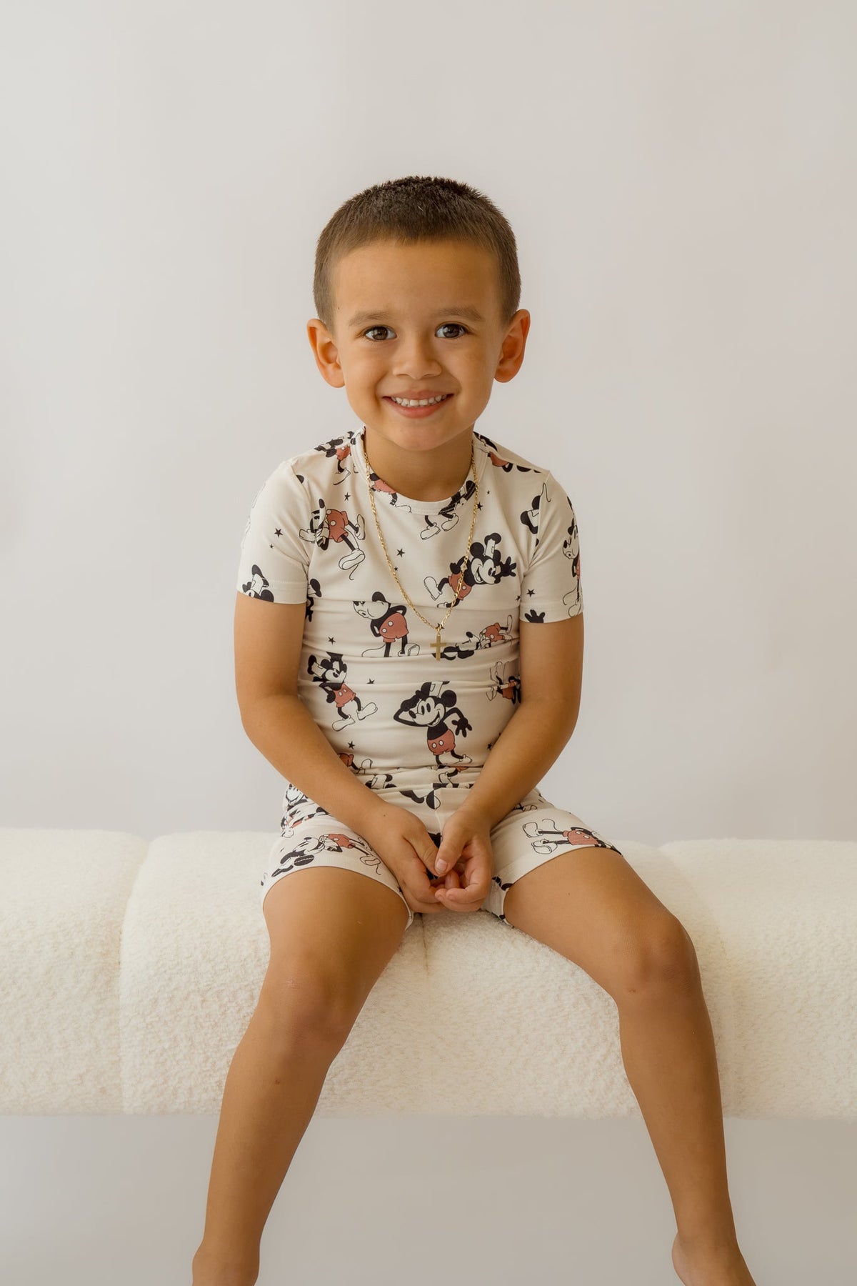 Steamboat Willie Boy's shorty 2 piece PJ's
