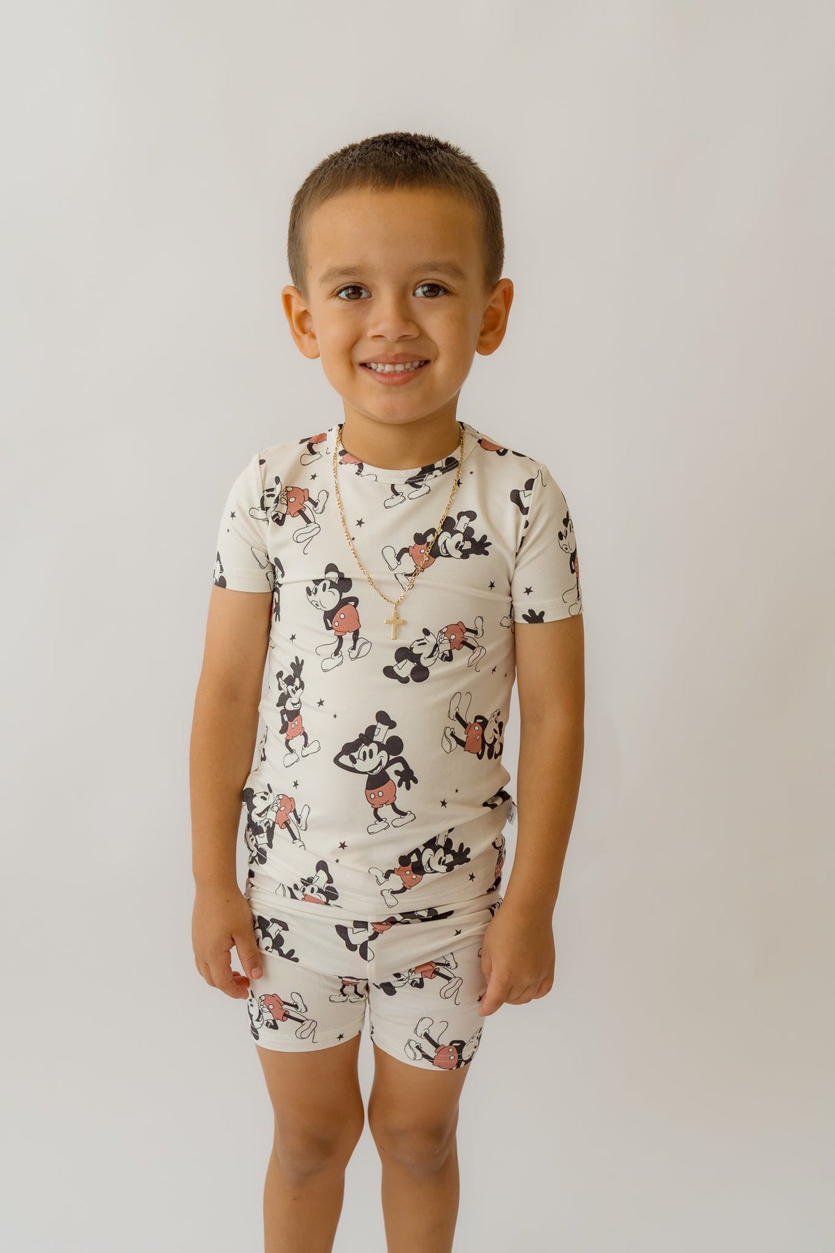 Steamboat Willie Boy's shorty 2 piece PJ's