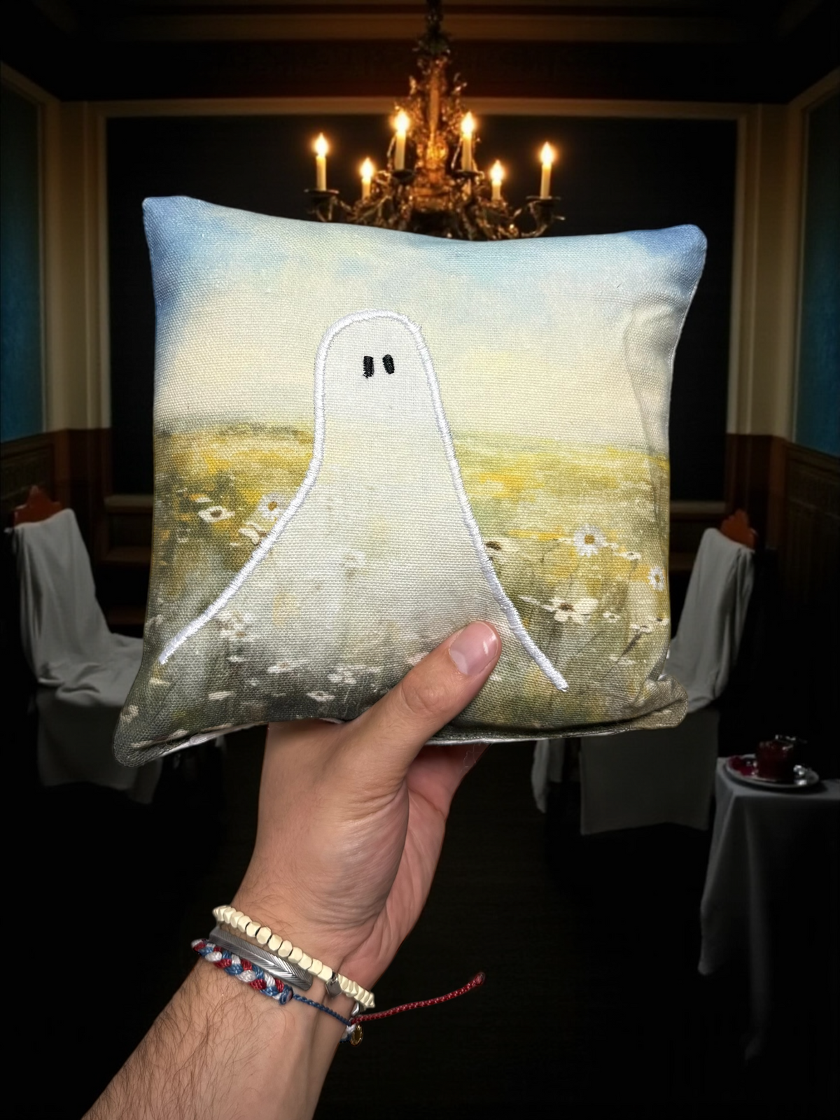 Ghost Landscape Mini Throw Pillows | 4 Styles