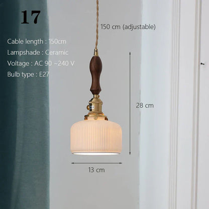 Japanese Ceramic Pendant Light