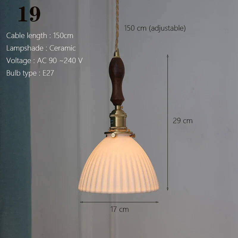 Japanese Ceramic Pendant Light