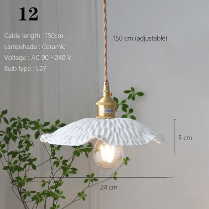 Japanese Ceramic Pendant Light