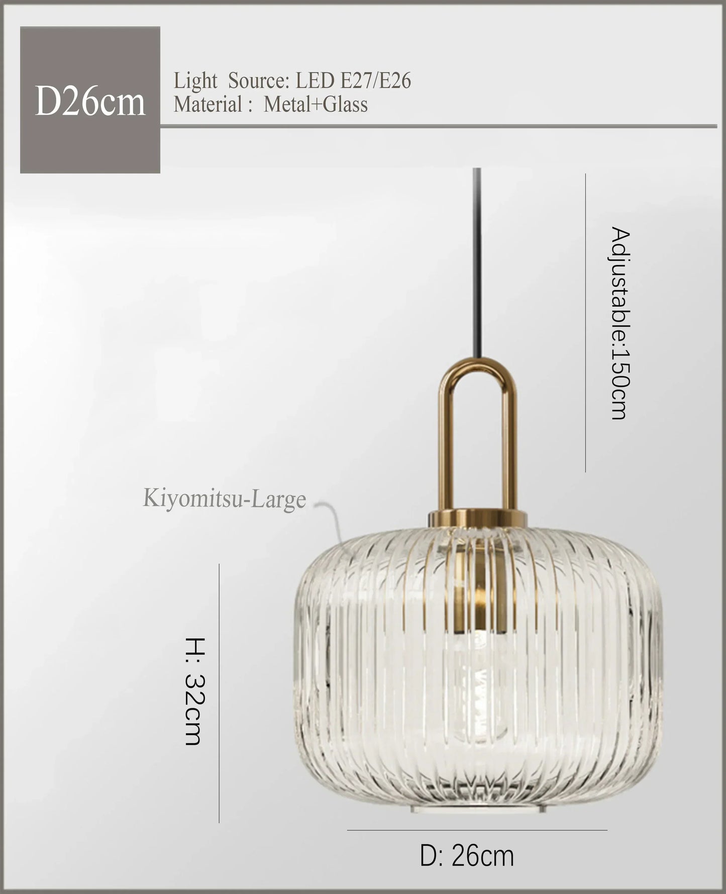Japanese Glass Pendant Light