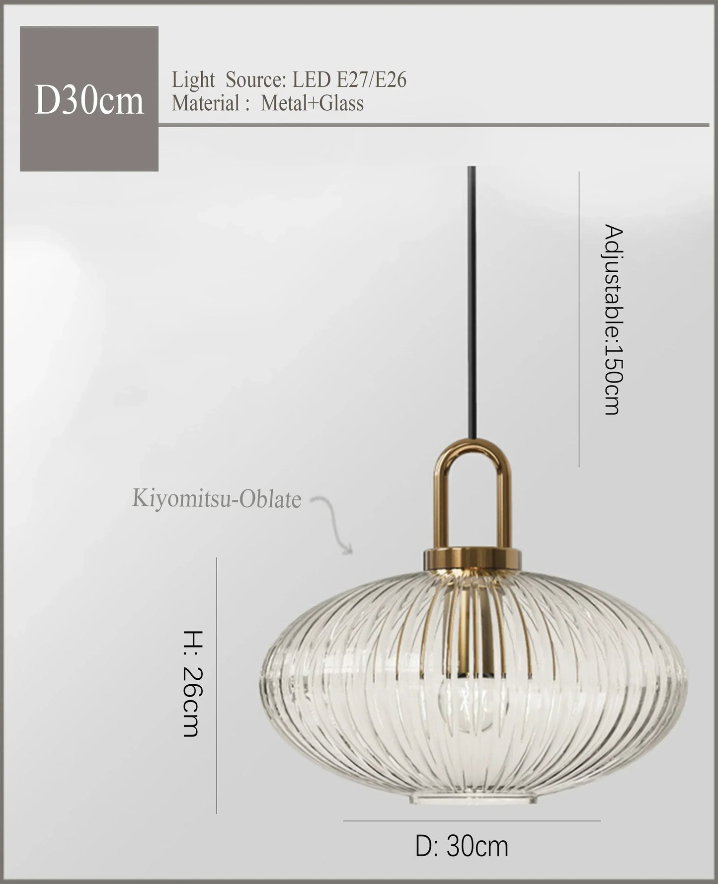Japanese Glass Pendant Light