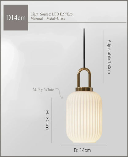 Japanese Glass Pendant Light