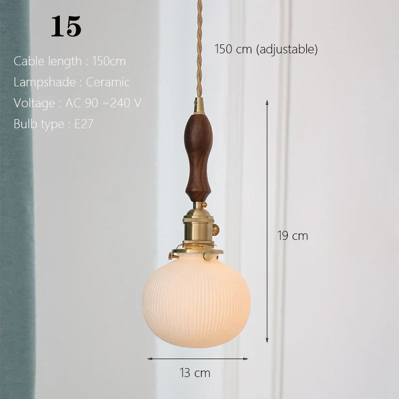 Japanese Ceramic Pendant Light