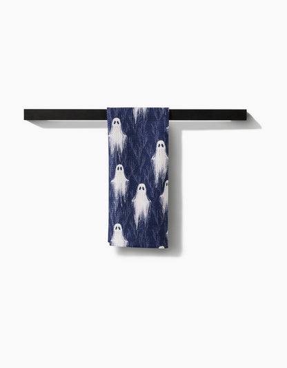 Ghosting Around Geometry Tea Towel