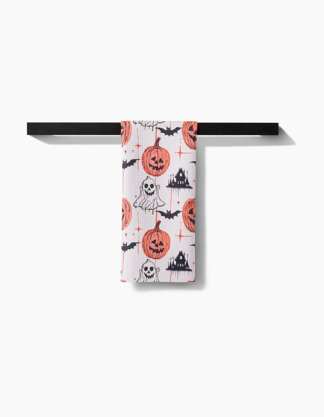 Halloween Is Here Geometry Tea Towel
