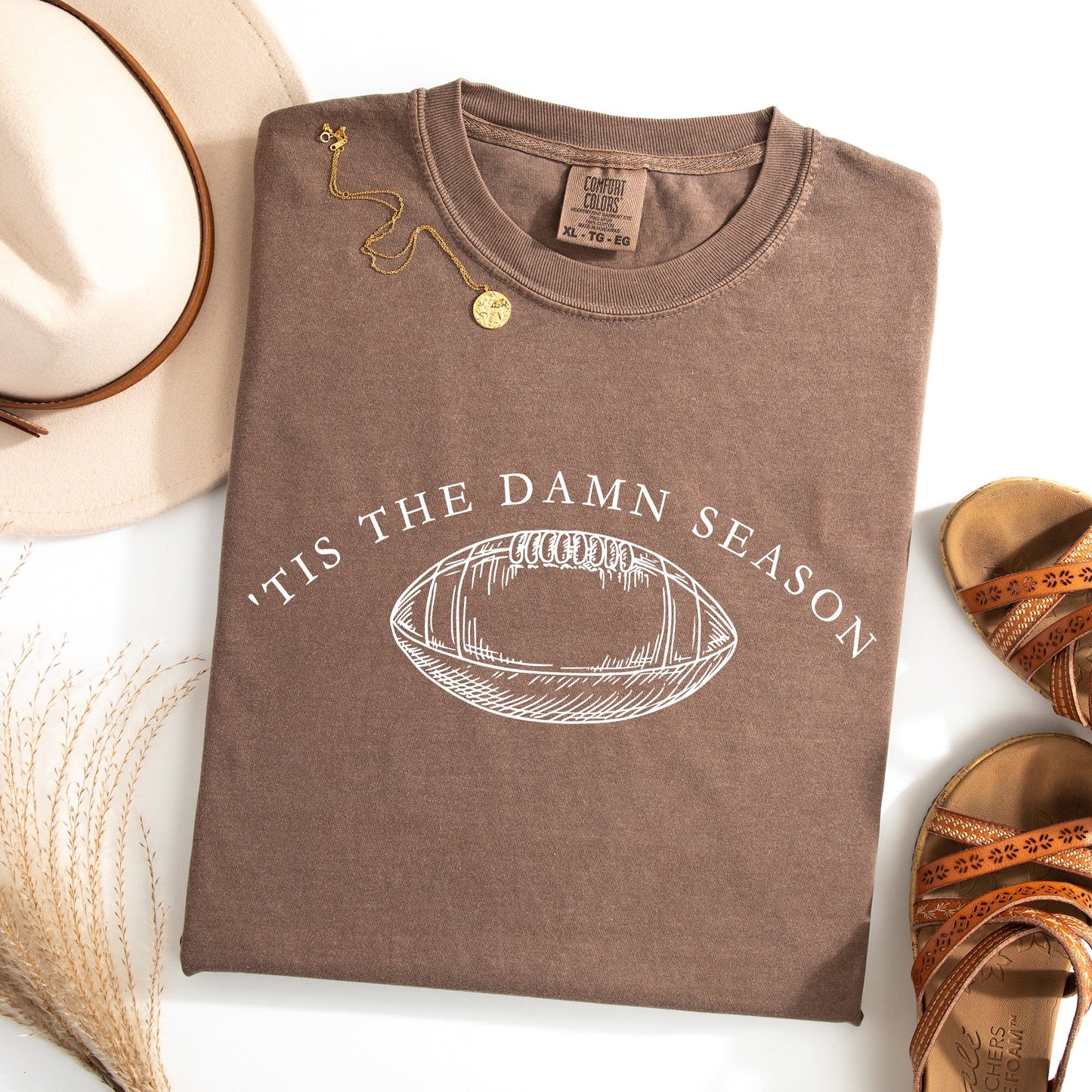 Tis The Damn Season Football Tailgate Party Limited Edition Collectible Comfort Colors Tee