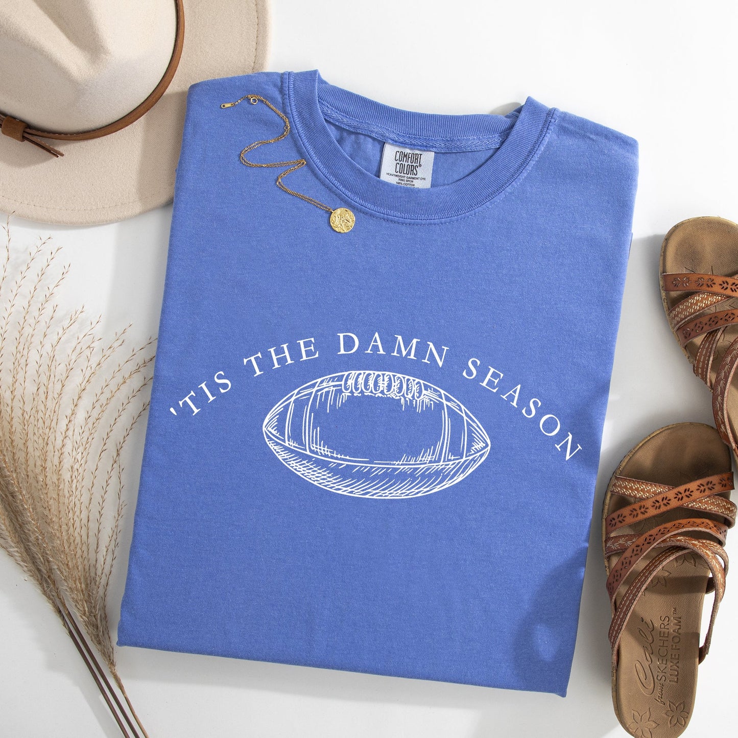 Tis The Damn Season Football Tailgate Party Limited Edition Collectible Comfort Colors Tee
