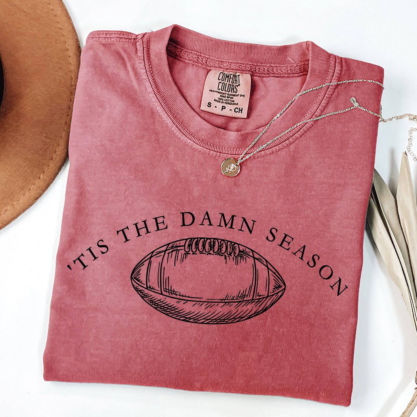 Tis The Damn Season Football Tailgate Party Limited Edition Collectible Comfort Colors Tee