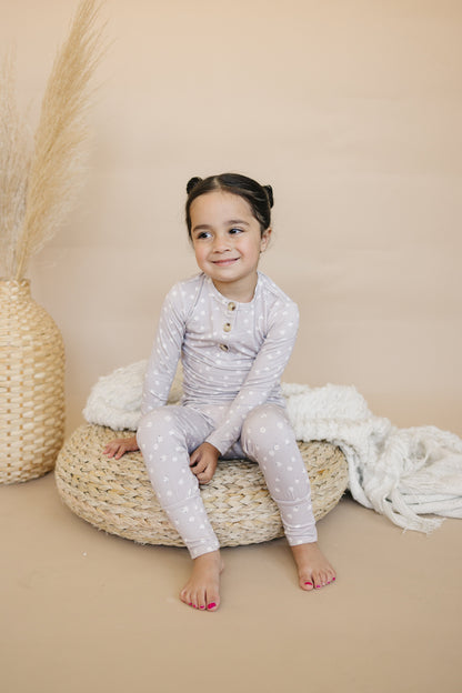 Oopsie Daisy 2pc Henley Bamboo Pajamas - Sizes Newborn & Up!