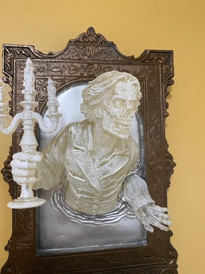 Gentleman Ghost in the Mirror Wall Plaque, Large Version, Ghoul Version