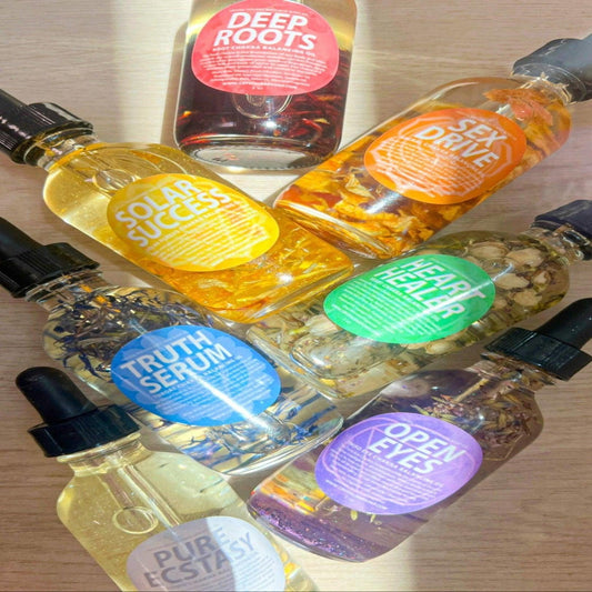 Open Eye Crystal Infused Bath & Body Oil (Third Eye Chakra)