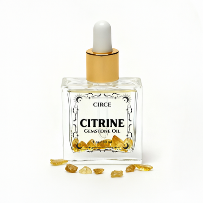 Gemstone Body Oil Discovery Set — 3-Piece Crystal-Infused Oil Sampler (Rose Quartz, Citrine, Obsidian)