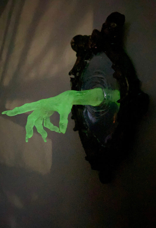 Spectral Hand Wall Plaque, Glow in the Dark