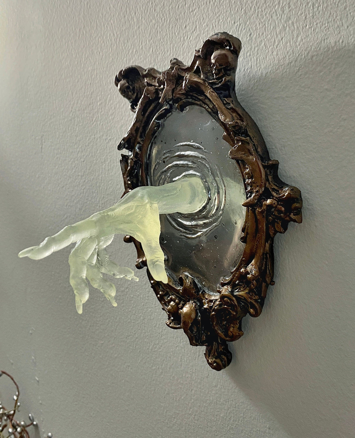 Spectral Hand Wall Plaque, Glow in the Dark