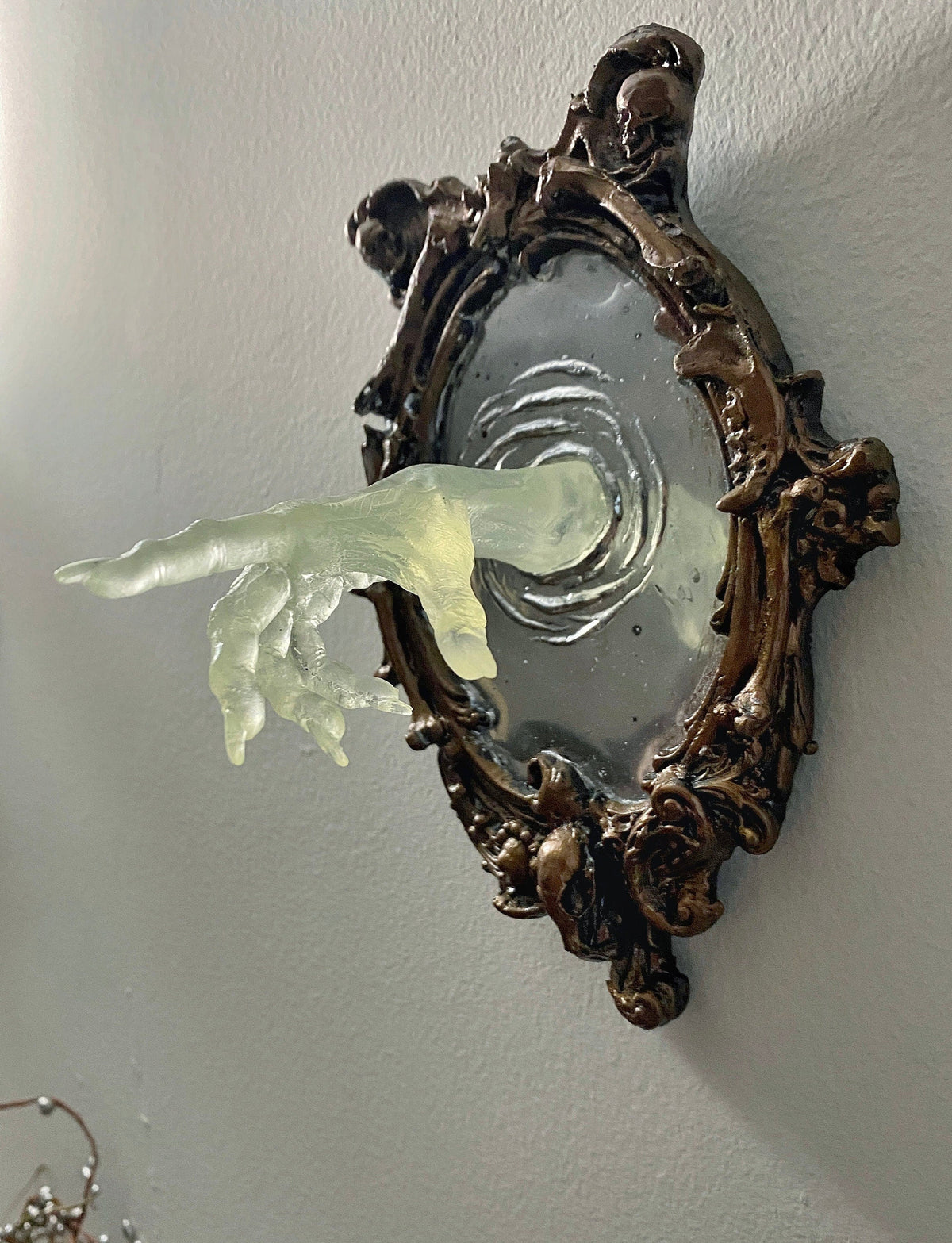 Spectral Hand Wall Plaque, Glow in the Dark