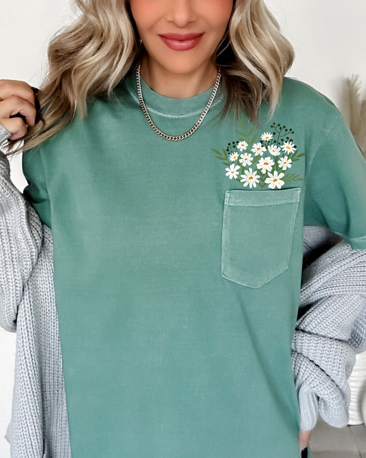 Floral Pocket T-Shirt