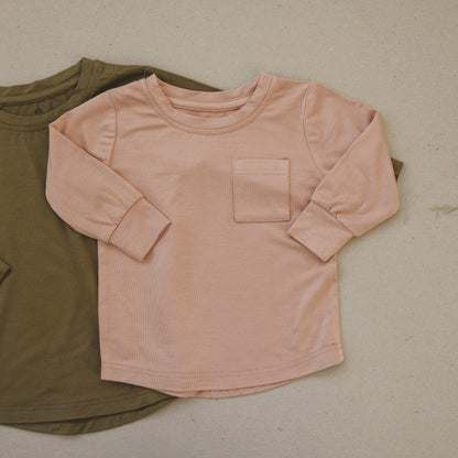 Bamboo Pocket Tee - more colors *0-6m sizes left