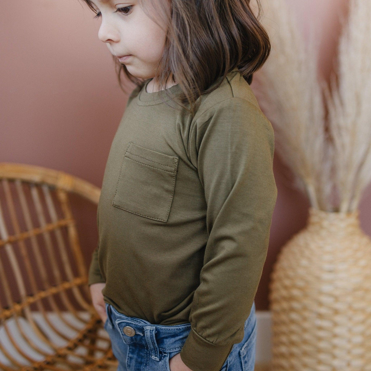 Bamboo Pocket Tee - more colors *0-6m sizes left