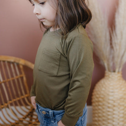 Bamboo Pocket Tee - more colors *0-6m sizes left