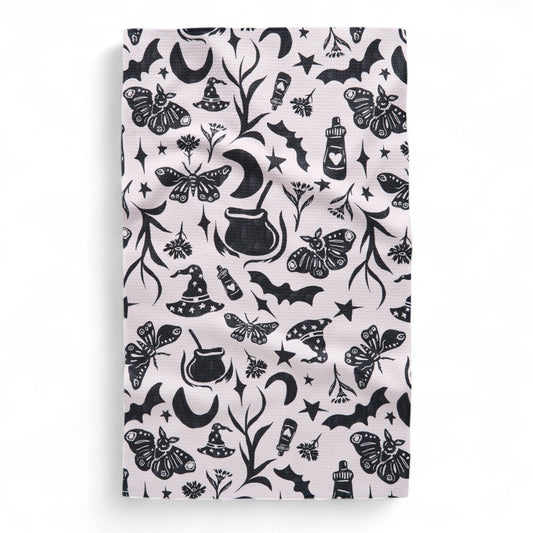 Moths, Bats, Oh My! Geometry Tea Towel