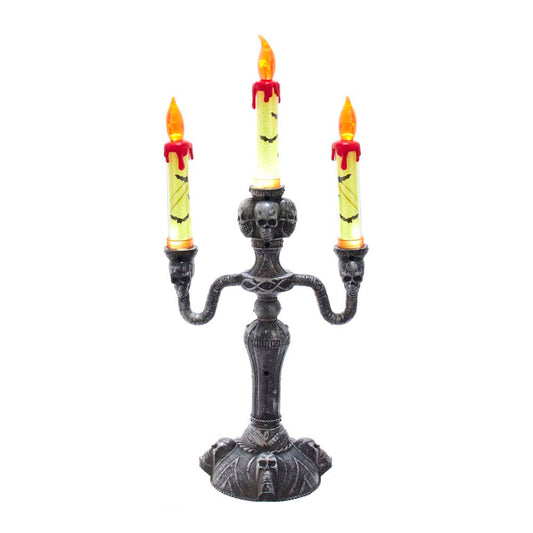 Battery-Operated Halloween LED Candelabra - 15 Inch