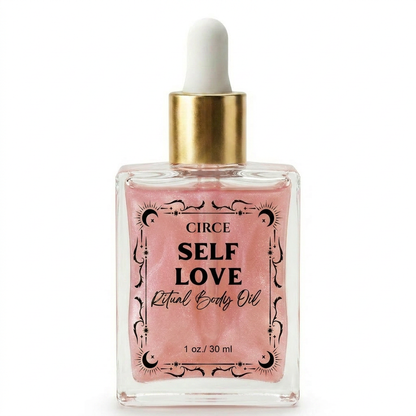 Self Love Ritual Body Oil — Confidence & Heart Healing Oil with Rose Quartz