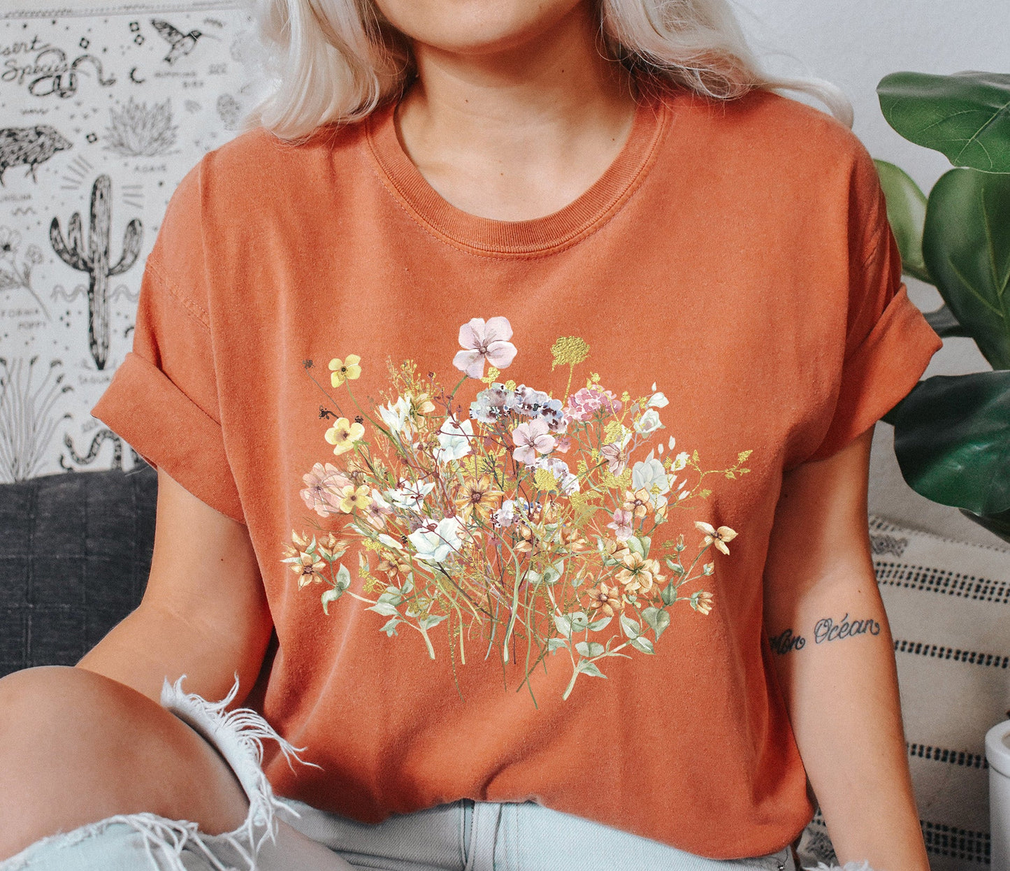 Wildflower Mix Floral T-shirt